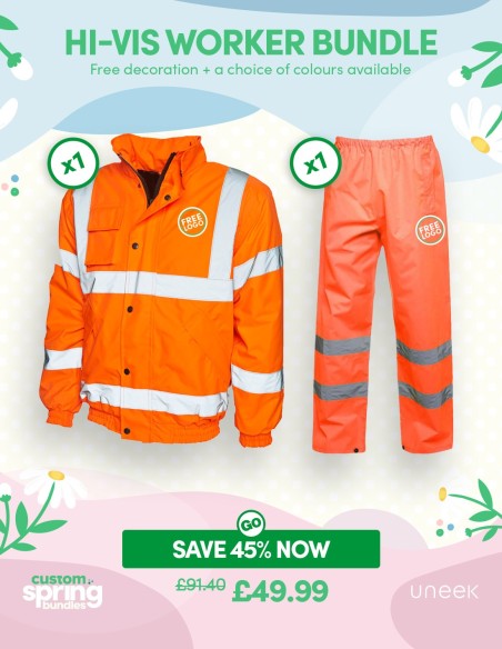 Hi-Vis Worker Bundle with Free Logo