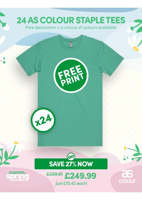 Bundle: 24 x AS Colour Staple Tees with Free...