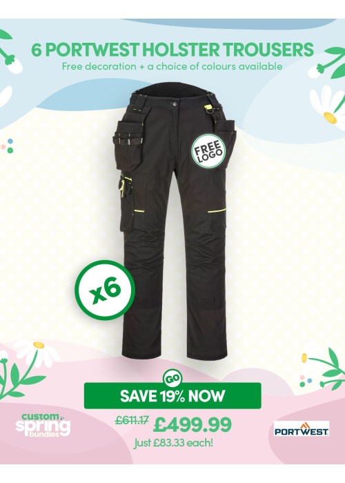 Bundle: 6 x Portwest WX3 Eco Stretch Holster...