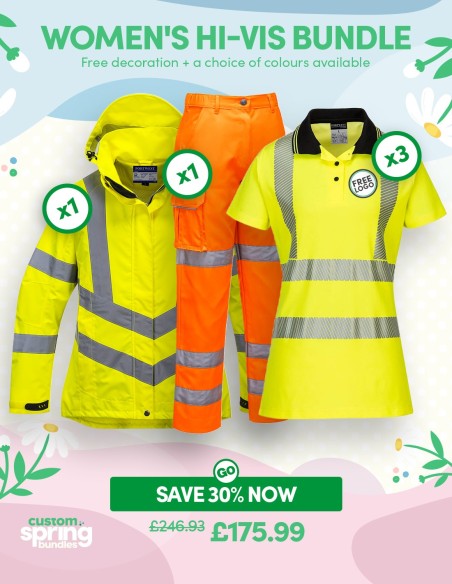 Women's Hi-Vis Workwear Bundle with Free Logos