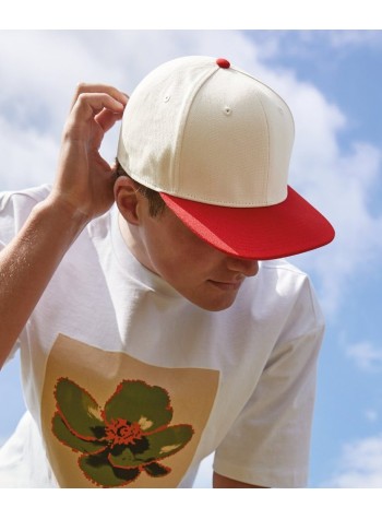 Beechfield Contrast Flat Peak 6-Panel Cap