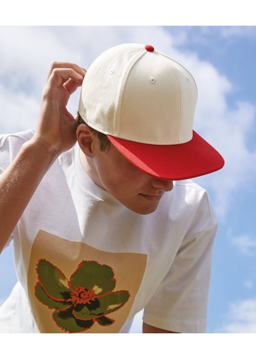 Beechfield Contrast Flat Peak 6-Panel Cap