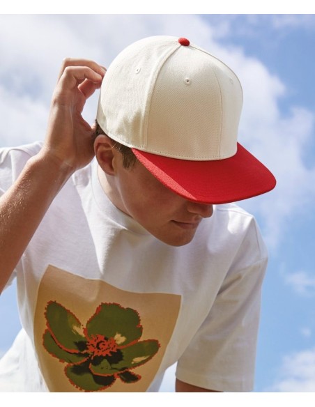 Beechfield Contrast Flat Peak 6-Panel Cap