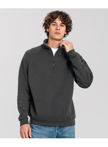 Fruit of the Loom Iconic Premium Zip-Neck Sweat