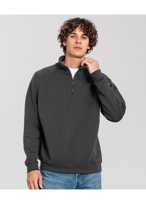 Fruit of the Loom Iconic Premium Zip-Neck Sweat