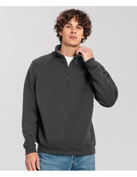Fruit of the Loom Iconic Premium Zip-Neck Sweat