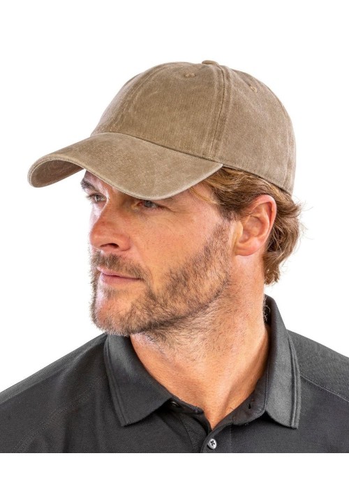 Result Headwear Core Pure Cotton Vintage Cap