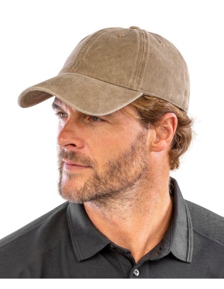Result Headwear Core Pure Cotton Vintage Cap