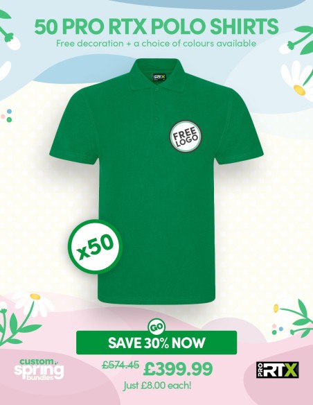 Bundle: 50 Pro RTX Polo Shirts