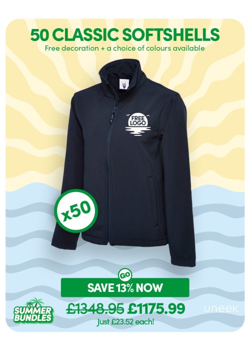 Bundle: 50 Classic Softshell Jackets with Free...