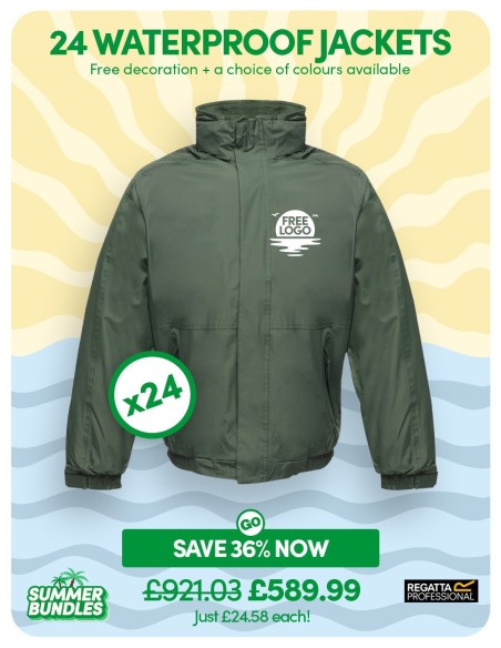 Bundle: 24 Regatta Professional Waterproof Jackets with Free Logo
