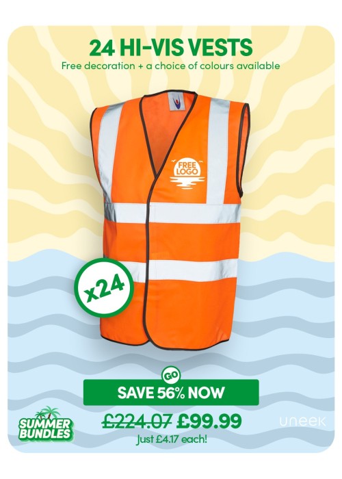 Bundle: 24 Hi-Vis Vests with Free Logo