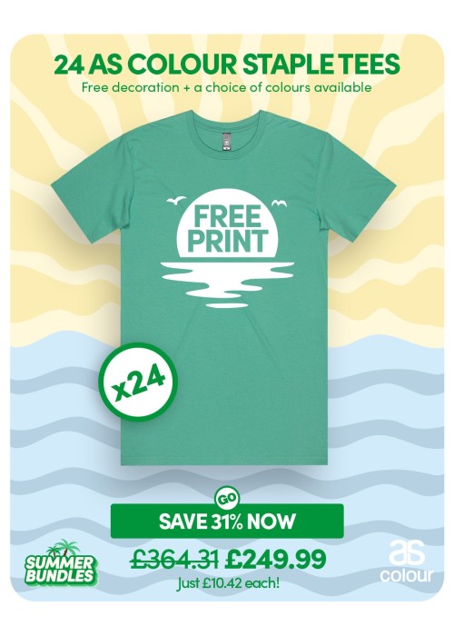 Bundle: 24 x AS Colour Staple Tees with Free...