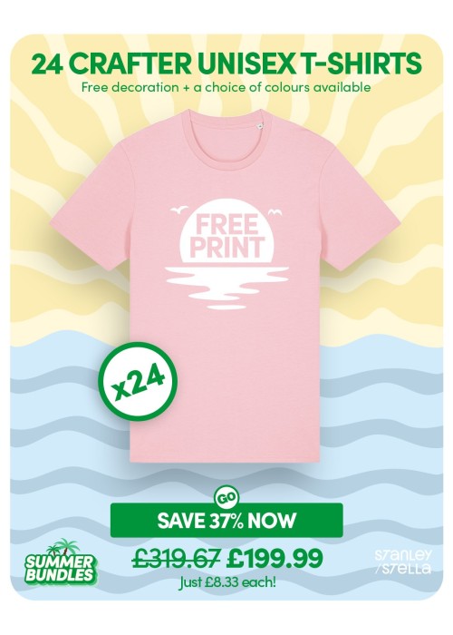 Bundle: 24 x Crafter Unisex T-Shirt with Free...