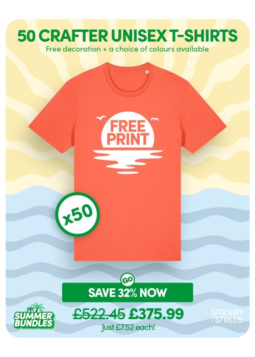 Bundle: 50 x Crafter Unisex T-Shirt with Free...