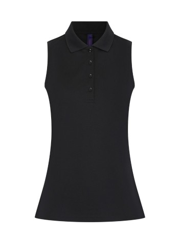 Henbury Women’s Sleeveless Coolplus® Polo Shirt 2