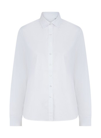 Henbury Women’s Long Sleeve ‘Cotton-Feel’ Coolplus® Shirt
