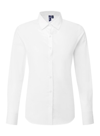Premier Women’s Long Sleeve ‘Recyclight’ Poplin Shirt
