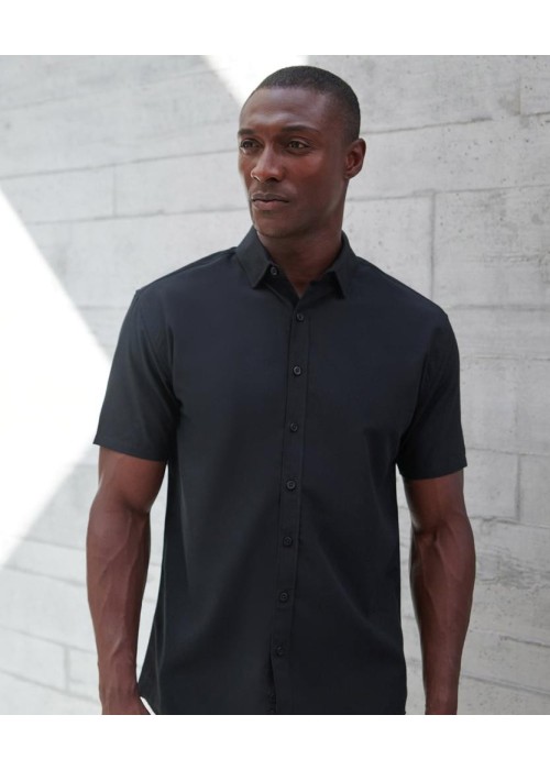 Henbury Short Sleeve ‘Cotton-Feel’ Coolplus® Shirt