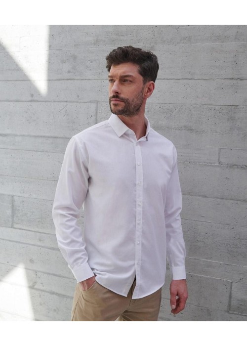 Henbury Long Sleeve ‘Cotton-Feel’ Coolplus® Shirt