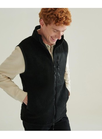 Front Row Recycled Sherpa Gilet