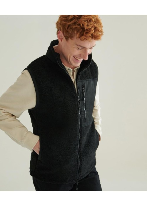 Front Row Recycled Sherpa Gilet