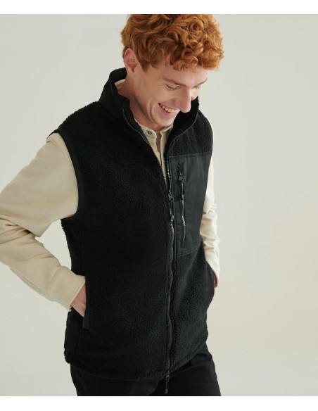 Front Row Recycled Sherpa Gilet