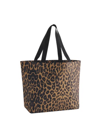 Bagbase Leopard Print Carryall Tote Bag 2
