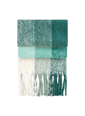 Beechfield Fluffy Check Scarf 2
