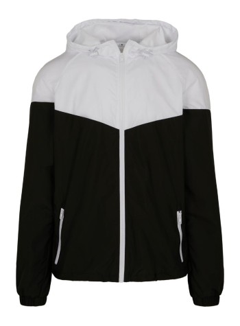 Build Your Brand Two-tone tech windrunner jacket 2