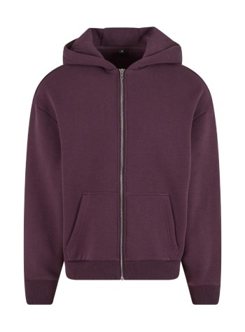 Build Your Brand Fluffy zip hoodie 2