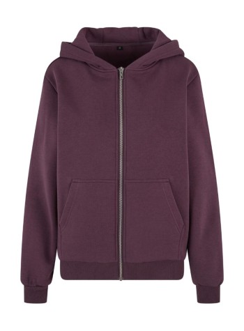 Build Your Brand Women’s fluffy zip hoodie 2