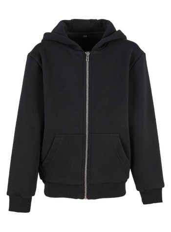 Build Your Brand Kids fluffy zip hoodie 2