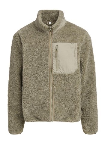 Build Your Brand Bonded sherpa jacket 2