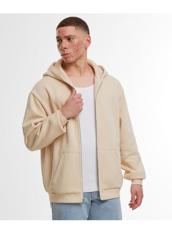Build Your Brand Loose-fit zip hoodie
