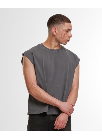 Build Your Brand Vintage cropped heavy sleeveless tee