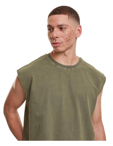 Build Your Brand Vintage cropped heavy sleeveless tee