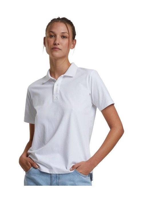 Build Your Brand Women’s Sorona polo tee