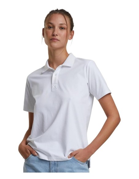 Build Your Brand Women’s Sorona polo tee