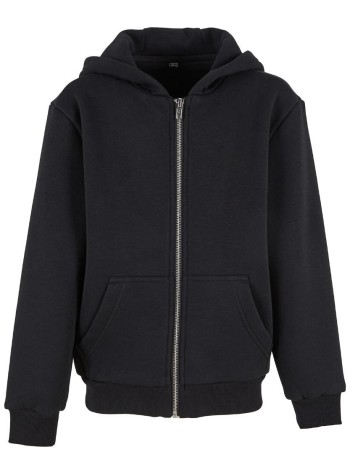 Build Your Brand Kids fluffy zip hoodie