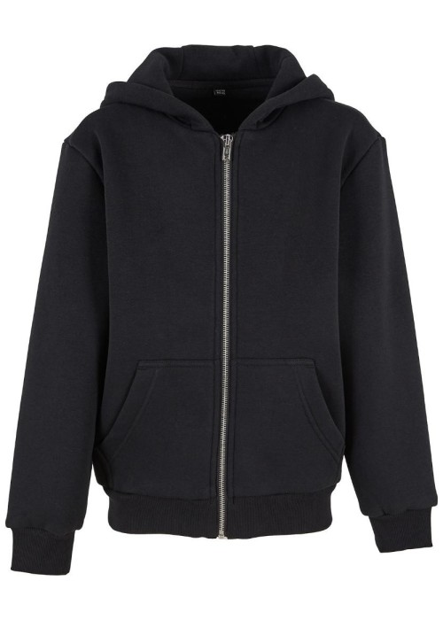 Build Your Brand Kids fluffy zip hoodie