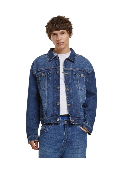 Build Your Brand Heavy ounce boxy denim jacket
