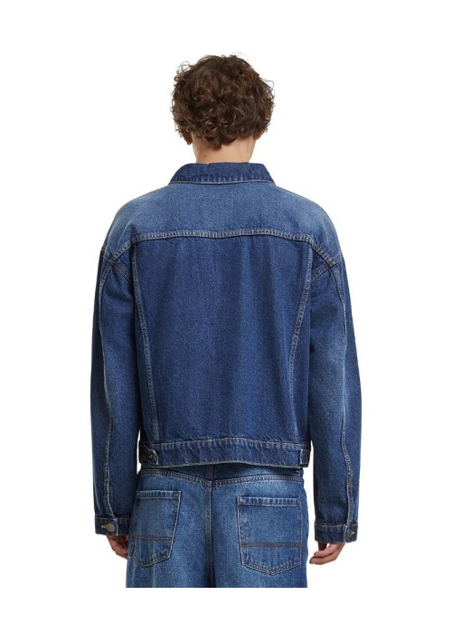 Build Your Brand Heavy ounce boxy denim jacket