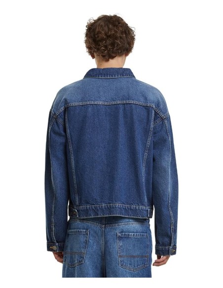 Build Your Brand Heavy ounce boxy denim jacket