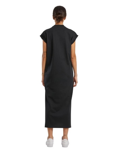 Build Your Brand Women’s long extended shoulder dress