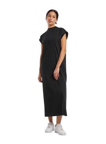Build Your Brand Women’s long extended shoulder dress
