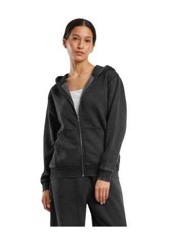Build Your Brand Women’s vintage heavy zip hoodie