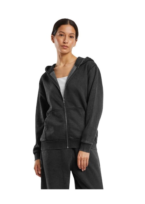 Build Your Brand Women’s vintage heavy zip hoodie