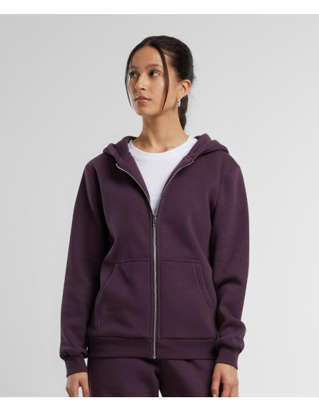 Build Your Brand Women’s fluffy zip hoodie