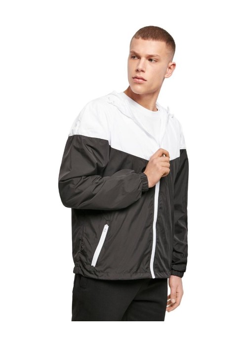 Build Your Brand Two-tone tech windrunner jacket